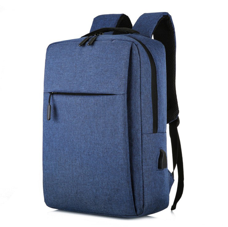 Wholesale custom cross-border USB backpack men and women fashion simple business casual backpack travel computer backpack