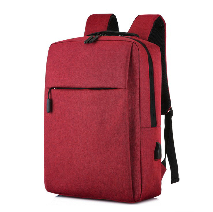 Wholesale custom cross-border USB backpack men and women fashion simple business casual backpack travel computer backpack