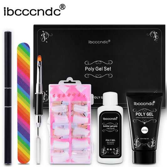 ibcccndc extension gel set cross-border nail art nail art nail solution polygel fast extension glue