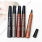 Four eyebrow pencils, no makeup, four forks, long-lasting water eyebrow pencil, four fork eyebrow pencil, waterproof and sweatproof, cross-border sales