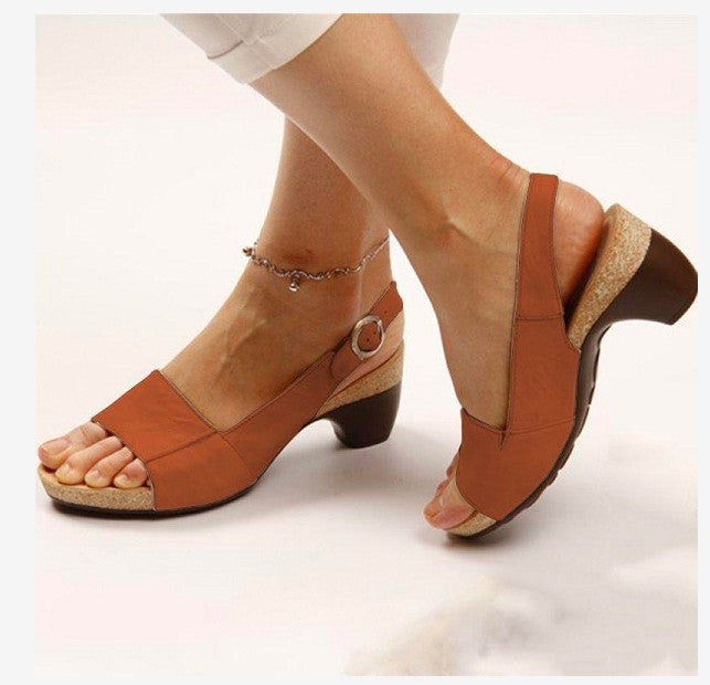 19 foreign trade factory explosion models women's shoes large size in the thick with sandals factory direct wish can do all year round