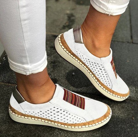 Wish Amazon summer and autumn Europe and the United States flat round a pedal lazy shoes women's shoes color matching casual sports shoes