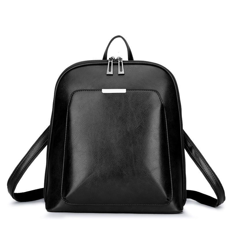 Factory direct leather shoulder bag female Korean fashion wild one-shoulder messenger bag multifunctional retro stereotype backpack