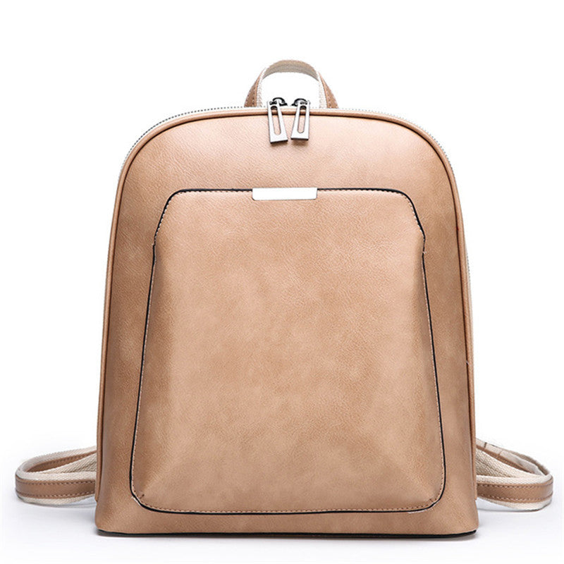 Factory direct leather shoulder bag female Korean fashion wild one-shoulder messenger bag multifunctional retro stereotype backpack