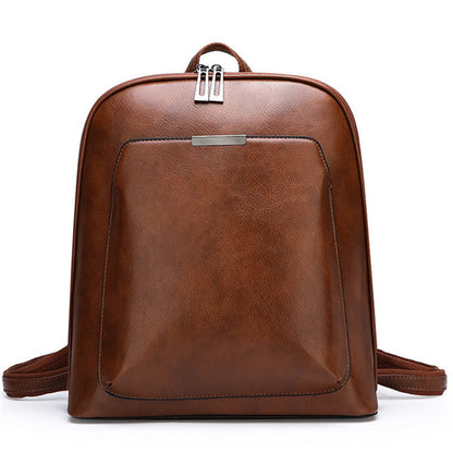 Factory direct leather shoulder bag female Korean fashion wild one-shoulder messenger bag multifunctional retro stereotype backpack