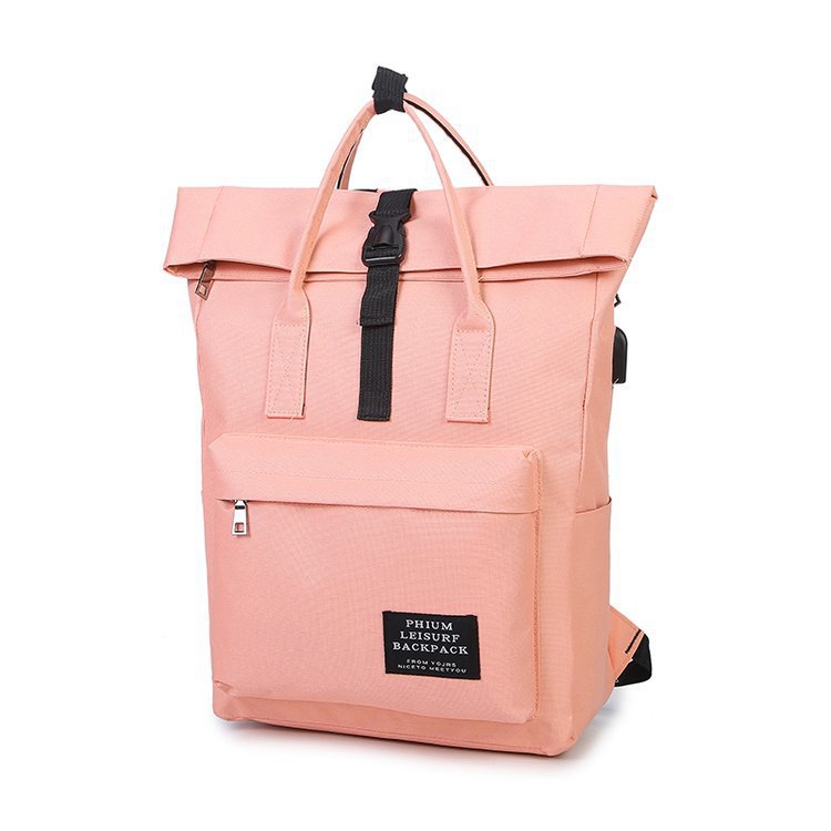 2020 new 600D shoulder bag female Korean version of the wild one-shoulder dual-use large backpack canvas travel bag school bag female bag