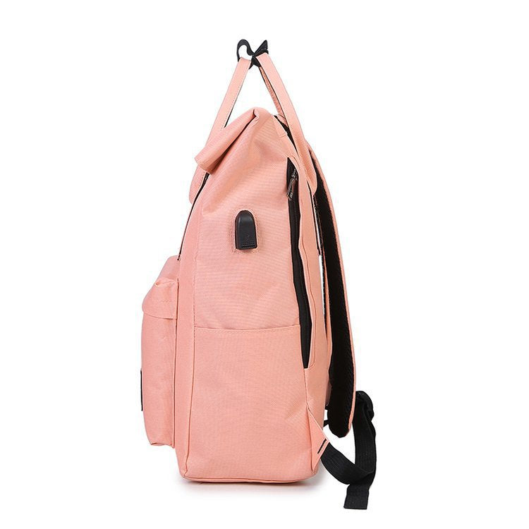 2020 new 600D shoulder bag female Korean version of the wild one-shoulder dual-use large backpack canvas travel bag school bag female bag