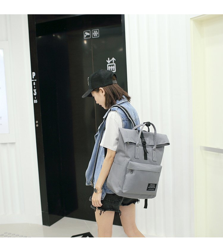 2020 new 600D shoulder bag female Korean version of the wild one-shoulder dual-use large backpack canvas travel bag school bag female bag