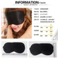 Natural silk silk sleep silk eye mask black black eye eye mask sleep sleep multi-function custom