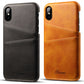 New application iphoneXSMax mobile phone case Apple 7plus leather case Maverick pattern note9 card protection case