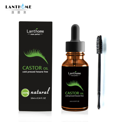 Lanthome Castor Oil for Hair Growth Serum Eyelash Growth Lifting Eyelashes Thick Eyebrow Growth Enhance Eye Lashes Serum Mascara