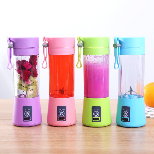 WXB USB Charging 6 Blades 380ml Portable Juicer Juice Smothie Maker Smoothie Blender Extractor Batidora Be Machine Mixer