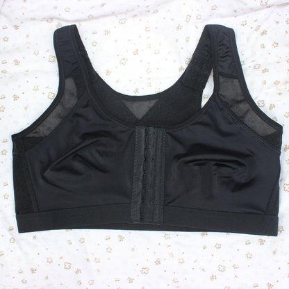 Cross-border for fitness yoga underwear vest-style shock-proof front buckle ultra-thin breathable no steel ring running sports bra