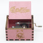 Wooden music box hand shake you are my sunshine creative wooden crafts music box classical engraving can be customized