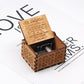 Wooden music box hand shake you are my sunshine creative wooden crafts music box classical engraving can be customized