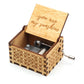 Wooden music box hand shake you are my sunshine creative wooden crafts music box classical engraving can be customized