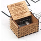 Wooden music box hand shake you are my sunshine creative wooden crafts music box classical engraving can be customized