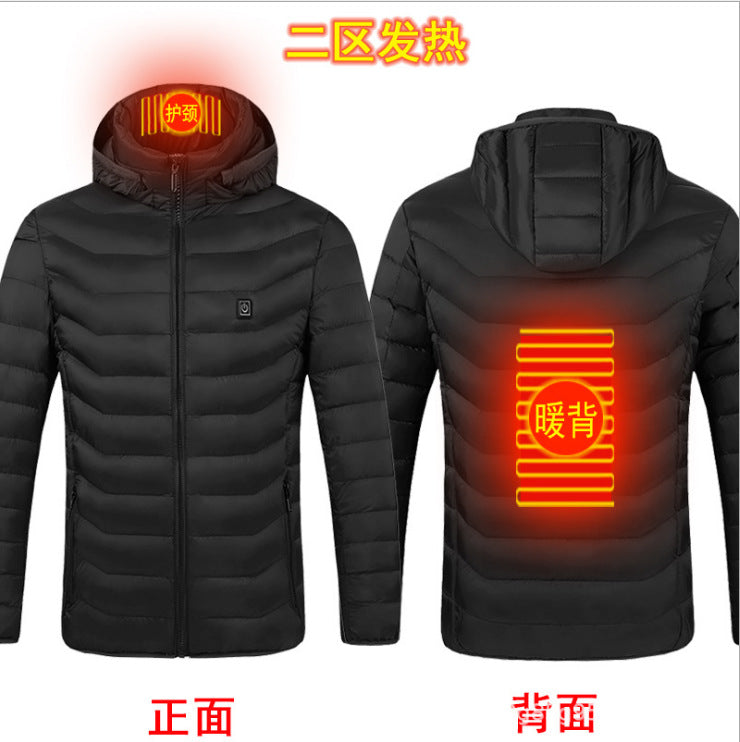 Heating clothing 2021 new winter light and thin heating cotton jacket men's electric heating vest USB constant temperature heating clothing