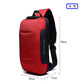 ozuko new chest bag usb anti-theft men's chest bag Korean casual men's shoulder bag waterproof Oxford cloth chest bag