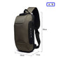 ozuko new chest bag usb anti-theft men's chest bag Korean casual men's shoulder bag waterproof Oxford cloth chest bag