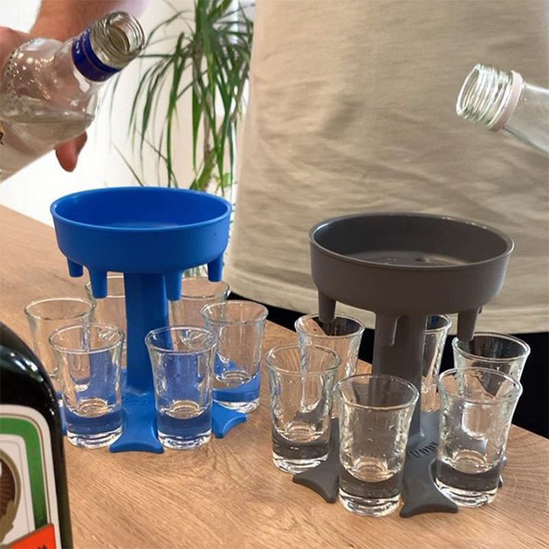 6 Shot Glass Dispenser and Holder