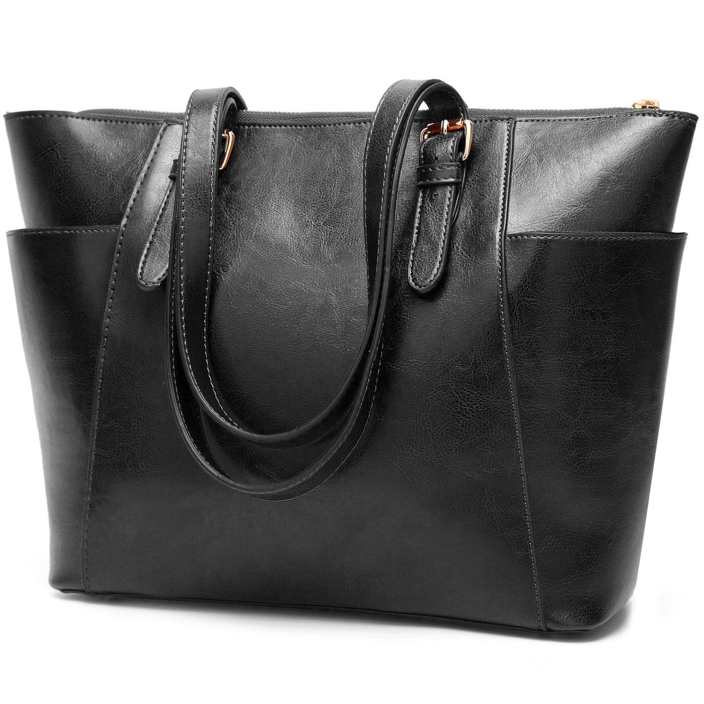 Fashion women's bag retro European and American shoulder Messenger bag foreign trade oil wax leather handbag large capacity tote bag