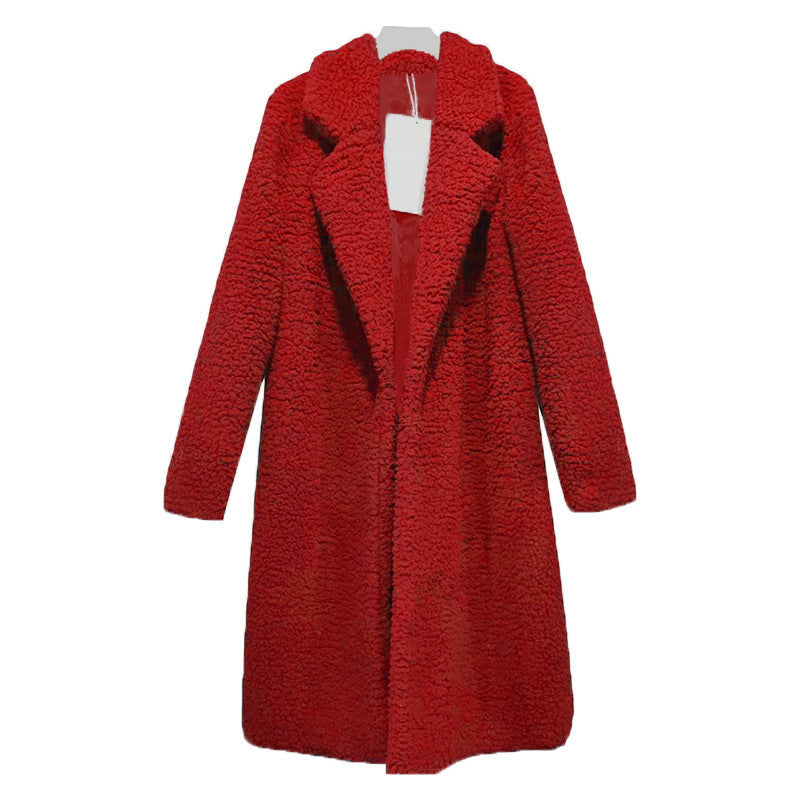 Spot low price clearance, please chat privately for autumn and winter cotton clothes, women's European and American lamb wool mid-length coats, women