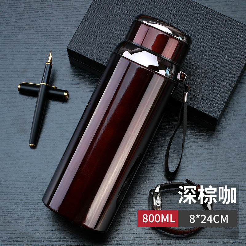 316 stainless steel large-capacity insulation cup 800 male and female students outdoor thermos bottle outdoor 1000 water cup portable