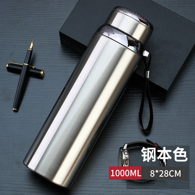 316 stainless steel large-capacity insulation cup 800 male and female students outdoor thermos bottle outdoor 1000 water cup portable