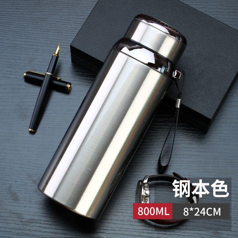 316 stainless steel large-capacity insulation cup 800 male and female students outdoor thermos bottle outdoor 1000 water cup portable