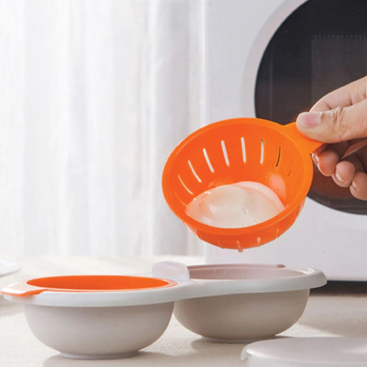 Perfect Egg Poacher Best Microwave Egg Poacher Kitchen Microwave Oven round Shape Egg Steamer Cooking Mold Egg Poacher Tool Egg Poacher Microwaveable, Egg Cooker with Measure Cup Dish washable, Egg Maker Poached Egg Steamer Kitchen Gadget | Empire Angel Shop | Empire Angel Online Store